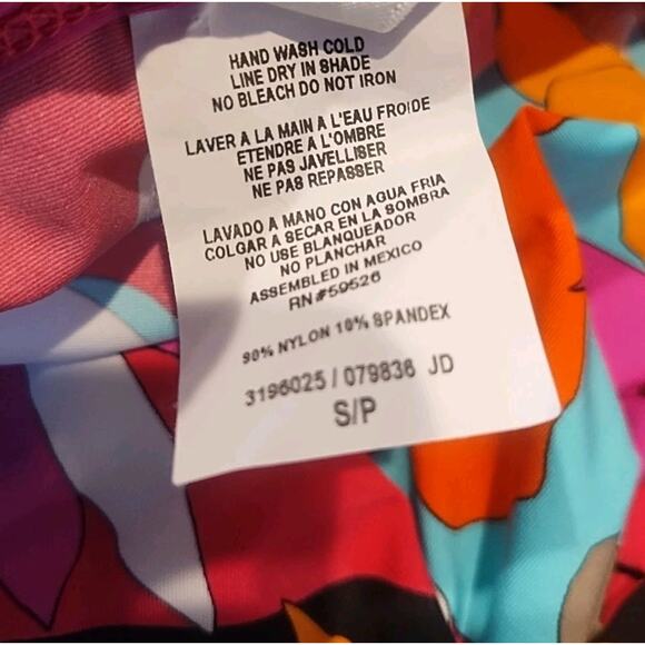 Trina Turk Womens Small Tropical Floral Swim Spa Tunic Cover Up Resort Dress - Picture 7 of 7